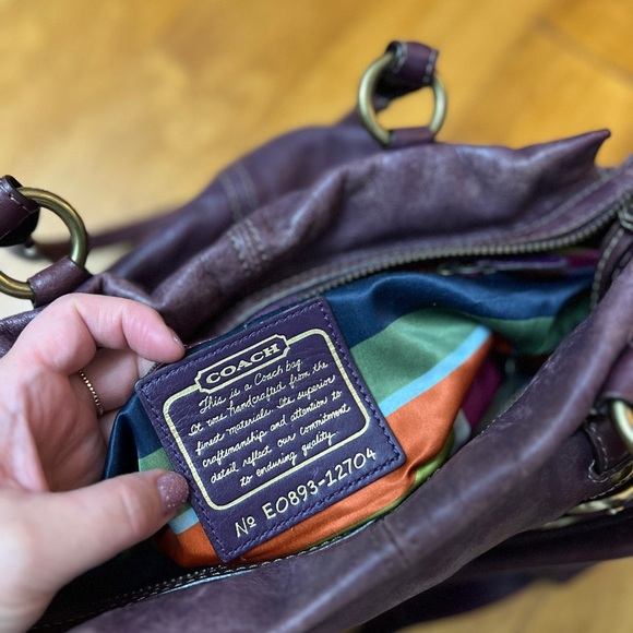 Stunning Coach! Rustic purple! - Picture 3 of 10